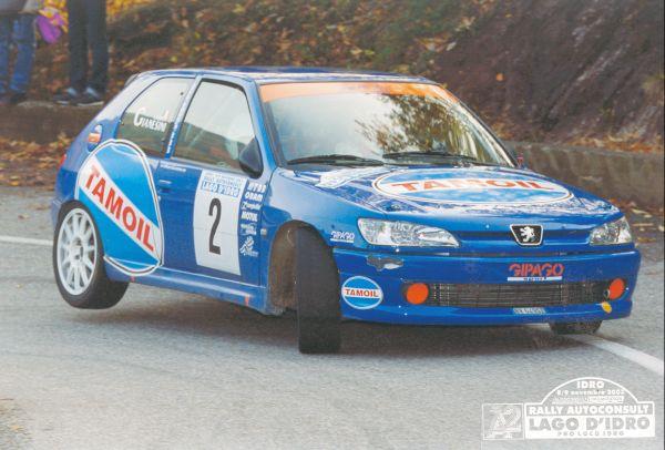 Marco e Laura Gianesini in gara al Rally dell'Autoconsult (09/11/2003)