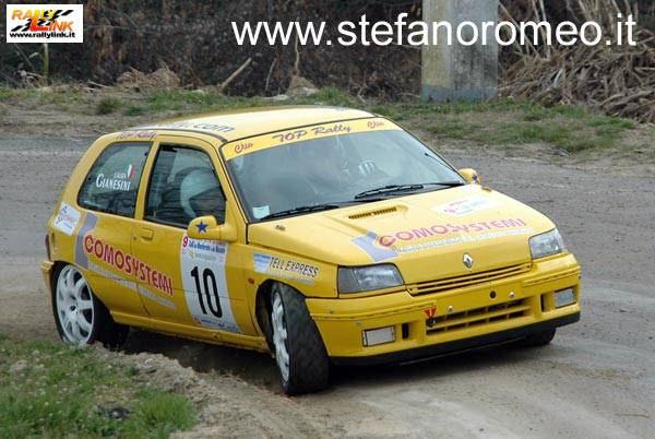 Marco e Laura Gianesini in gara al Rally Colli del Monferrato (24/02/2007)