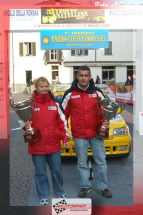 Premiazioni per Marco e Laura Gianesini al Trofeo Valtellina (18/03/2007)