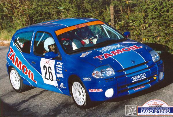 Marco e Laura Gianesini in gara al Rally Autoconsult (21/11/2004)