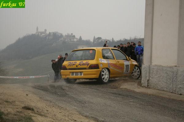 Marco e Laura Gianesini in gara al Rally Colli del Monferrato (24/02/2007)