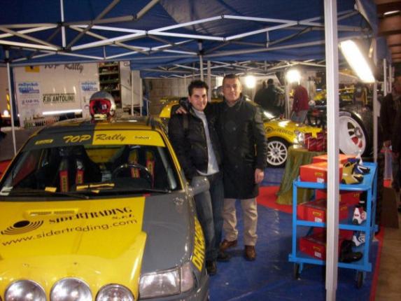 Marco con l'amico Giuseppe Palmeri all'ExpoRally di Brescia (17/01/2009) 