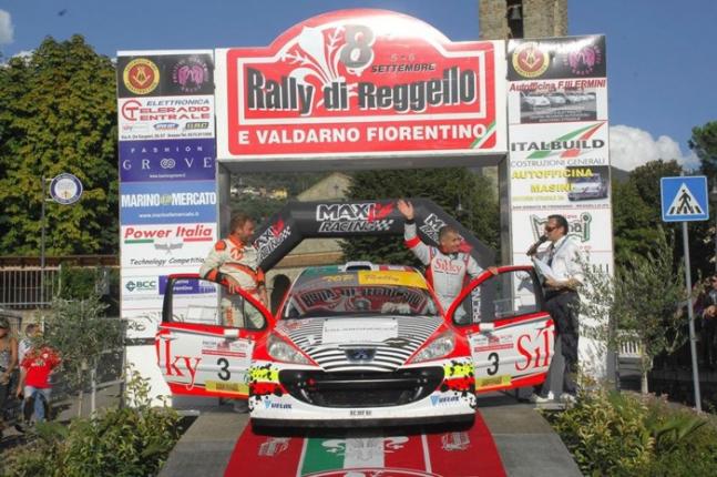 Marco Gianesini e Marco Bergonzi al Rally del Reggello (06/09/2015)